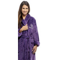 Tahoe Micro Fleece Shawl Collar Robe (Embroidered)